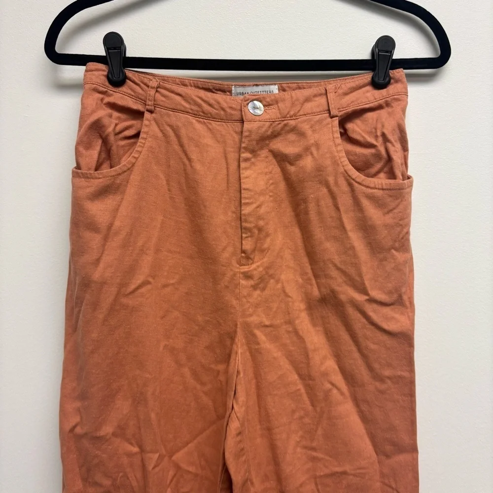 Urban Outfitters Linen Blend High Rise Pants